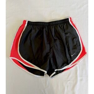 Nike Dri-Fit Tempo Women's Medium Black Red White Shorts